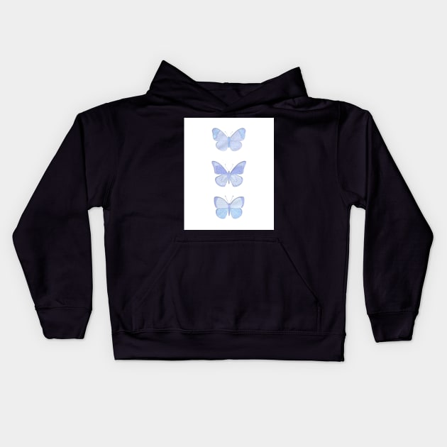 security envelope butterflies Kids Hoodie by creativemonsoon